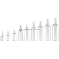 Flacon pulvérisateur carré en plastique 50ml 60ml 75ml 100ml, vaporisateur cosmétique à brume fine, rechargeable, pour voyage