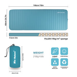 Colchón para acampar Colchoneta para dormir Colchón autoinflable de aire impermeable autoinflable - Product Image 2