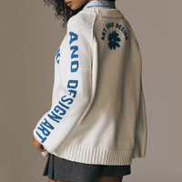 Pull en tricot pour femme, design de luxe personnalisé avec logo, hiver, manches longues, pull décontracté en tricot