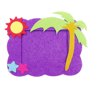 Kit d'activités créatives en tissu non tissé pour cadre photo, matériel de bricolage pour enfants, pack d'art à coller fait main pour la maternelle et la préscolaire - Product Image 2