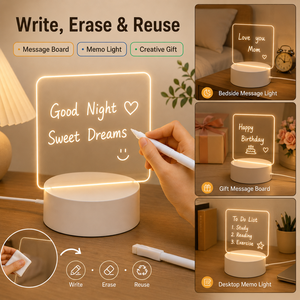 Personalized Acrylic Writing <b>Board</b> LED Lamp Reusable Memo <b>Message</b> Light Birthday Party Gift Decoration - Product Image 6