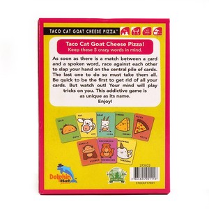 Jeu de cartes en papier Taco Cat Goat Cheese Pizza All-English Ham pour fête de famille - Product Image 4