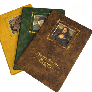 Carnet en cuir personnalisé avec logo, cadeau d'entreprise élégant pour partenaires commerciaux, <span class=keywords><strong>livre</strong></span> à découpe 3D, carnet A5 ajouré - Product Image 2