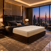 Luxuriöse Langlebige Wellenförmig Gesteppte Matratze OEM Großhandel Individuelles Logo Gel-Memory-Schaum Taschenfederkern King Queen Size Schlafzimmer Hotel