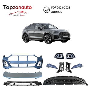 Topzonauto Nuovo 2021-2023 <span class=keywords><strong>Audi</strong></span> <span class=keywords><strong>Q5</strong></span> Paraurti Anteriore Completo con Griglia, Staffe, Spoiler e Protezione Antispruzzo - Montaggio a Bullone 80A853651 - Product Image 1