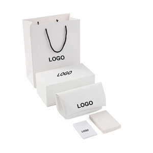 Estuche de cuero con imán para gafas con logotipo personalizado Embalaje de gafas con cierre magnético con paño de microfibra para limpieza y protección - Product Image 1