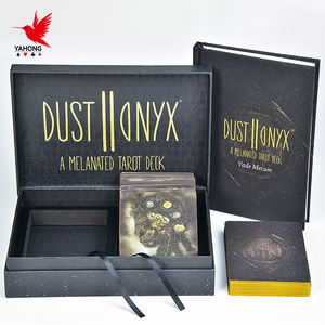 Cartes de tarot oracle bord feuille d'or avec <span class=keywords><strong>livre</strong></span> variété en vrac impression de cartes de tarot oracle personnalisées jeu de cartes personnalisé - Product Image 1