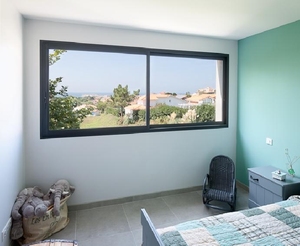 Noco Toàn Cảnh Siêu Mỏng Với Lụa Hoạt động Mịn Nhôm Pháp Trượt Cửa Sổ Cho Nhà - Product Image 6