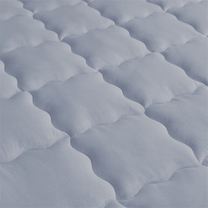 <span class=keywords><strong>Surmatelas</strong></span> antidérapant en microfibre bleu violet de qualité supérieure <span class=keywords><strong>4</strong></span> bandes élastiques antibactériennes perméables à l'air pour une utilisation à l'hôpital à la maison - Product Image 3