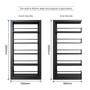Nhà Máy Giá 5-Tier Mở Tủ Sách Với Có Thể Điều Chỉnh Lưu Trữ Kệ, Tầng Thường Vụ Đơn Vị Kệ Sách Cho Thư Viện Văn Phòng Trường - Product Image 6