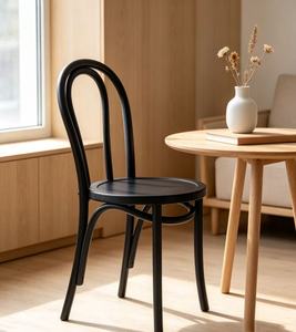 Modern Black Bentwood Leisure Dining <b>Chair</b> Classic <b>Thonet</b> Solid Wood Living Room <b>Chair</b> Durable/Comfortable Custom Size Available - Product Image 2