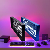 Clavier virtuel de bureau en aluminium anodisé 108 touches personnalisé OEM nouveau mécanique avec interface USB fraisé CNC par Cherry