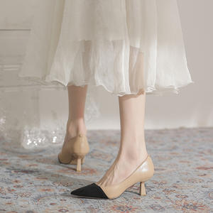 Chaussures à talons hauts imperméables pour femmes, talons pour l'extérieur et les jours de pluie avec semelle antidérapante pour les événements, les mariages et les voyages - Product Image 3