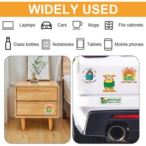 Dumpster <span class=keywords><strong>Meme</strong></span> Stickers impermeable, duradero para computadora portátil, teléfono, botella de agua, automóviles y más-Nueva versión de alta definición - Product Image 4
