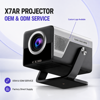 ROJIN Vente en gros X7AR Projecteur vidéo intelligent LCD LED 1080P Système Android OEM ODM Logo personnalisé Projecteur portable pour distributeur