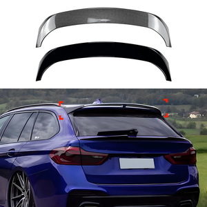 Bmw Rear Spoiler Piano Black Carbon Fiber Texture For 5 Series Touring G31 2018-2023 Ducktail Trunk Lip - Product Image 1