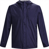 Veste de ski légère imperméable et enduite, style universitaire, pour l'hiver, avec capuche, broderie, fermeture éclair, en toile, chaude