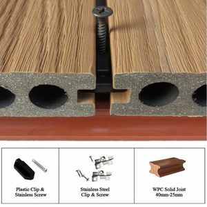 Plancher extérieur en matériau composite CO-Extrusion Planches extérieures de <span class=keywords><strong>terrasse</strong></span> en WPC imperméables pour la décoration de <span class=keywords><strong>terrasse</strong></span> et de patio - Product Image 2