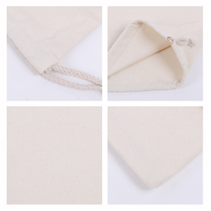 กระเป๋าเป้ผ้าแคนวาสมัสลินจากฝ้ายธรรมชาติรักษ์โลก - ของขวัญสั่งทำพิเศษและกระเป๋ากีฬา - Product Image 2