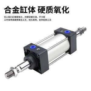 กระบอกสูบแบบสองทางออกมาตรฐาน SCD ขนาด 100x50x100x150x200x300x500x600x700x800x900-S พร้อมโครงสร้างลูกปืนลูกสูบแบบใช้แล้ว - Product Image 4