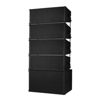 LA212PD Dual 12 pulgadas Altavoz de matriz de línea activa bidireccional 1800W Equipo de sonido Rendimiento Barra de madera contrachapada de abedul
