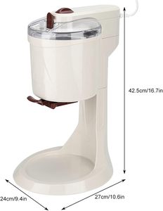 Machine à glaçons automatique portable de table, mini, pour usage domestique, en ABS de qualité alimentaire, capacité 0,6 L, pour glaces molles - Product Image 5