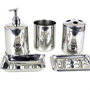 Mayur Exports - Juego de Baño Moderno de Cinco Piezas de Acero Inoxidable Ecológico con Forma Personalizada - Product Image 1