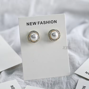 Biểu tượng tùy chỉnh trang sức bông tai hiển thị treo thẻ bao bì các tông Bông tai thẻ - Product Image 4