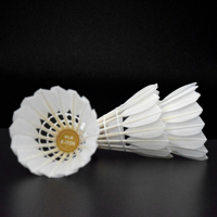 Bt-No.40 plume d'oie de troisième qualité identique à Victor Master No.3 avec 2 couches de liège naturel volant de Badminton personnalisable