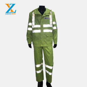 Équipement de sécurité routière pour la nuit pluvieuse Vêtements de pluie pour la recherche et le sauvetage Imperméable réfléchissant haute visibilité Manteau imperméable Pantalon Costume - Product Image 5