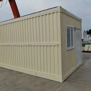Vendita calda 20ft Standard prefabbricata pieghevole contenitore casa con cartone ondulato giallo per un facile trasporto - Product Image 2