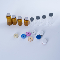 Prix d'usine - Flacons en verre pour injection pharmaceutique de 3 ml, 5 ml, 6 ml, 7 ml, 10 ml avec bouchon en caoutchouc pour médicaments