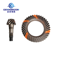 Ensemble d'engrenages coniques hélicoïdaux pour essieu arrière de chargeuse sur pneus, couronne, pignon, réducteur principal, différentiel, pièces de rechange 10x39T