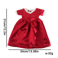 Robe de style western pour filles de 18 pouces en dacron, jouet en peluche par MSYO