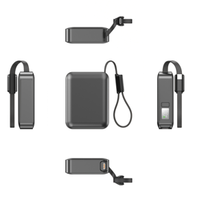 포켓 미니 10000mAh 전원 은행 22.5W 고속 충전 내장 타입 C 랜야드 케이블 LED 디스플레이 휴대용 충전기 배터리 팩 - Product Image 6