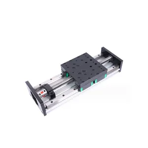 Sistem aktuator rel panduan linier modul meja geser gerak linier untuk 57 Motor Stepper 60 Motor Servo