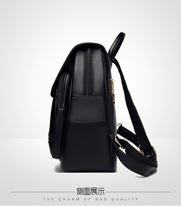 Women Multi-functional <b>Backpack</b> Fashion High Quality PU Leather Female <b>School</b> Bag Multifunction Large Capacity Travel <b>Backpacks</b> - Product Image 3