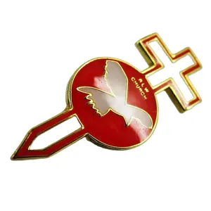 Custom Hars Metalen Rode Kruis Uniform Badge
