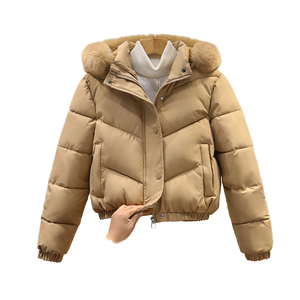 Wholesale <b>Lightweight</b> Winter Down <b>Jacket</b> High Quality Hooded Designer Custom <b>Women</b> Puffer <b>Jacket</b> - Product Image 1