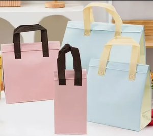 Sac isotherme écologique non tissé avec mousse isolante pour aliments congelés et vin, tailles et logo personnalisés, sac de livraison chaud/froid - Product Image 2