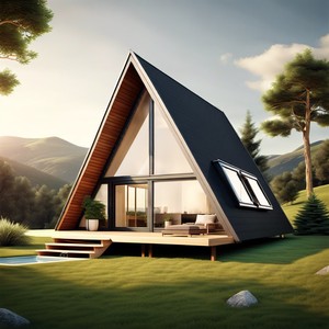 Casa Mobile Moderna Certificata CE, <span class=keywords><strong>Bungalow</strong></span> Modulare di Lusso con Design Prefabbricato in Vetro Triangolare - Product Image 6