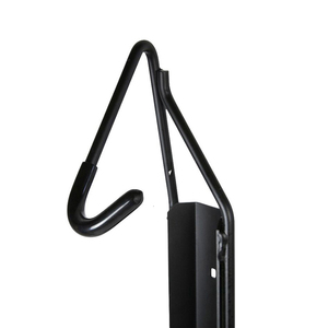 Porte-vélo en forme <span class=keywords><strong>de</strong></span> crochet incurvé à dessus vertical en métal noir <span class=keywords><strong>suspendu</strong></span> porte-vélos muraux pour cyclisme - Product Image 3