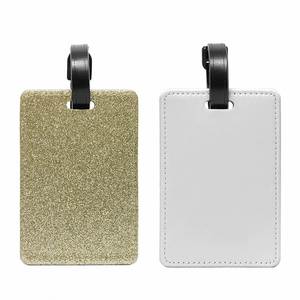 Étiquette de bagage vierge en cuir PU pour sublimation et impression par transfert thermique, idéale pour le transport et les cadeaux promotionnels et d'affaires - Product Image 3