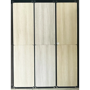600x1200 pulido rústico mate Interior losa <span class=keywords><strong>de</strong></span> porcelana baldosas tiras línea superficie travertino cueva piedra pared habitaciones - Product Image 1