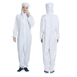 H-1109 Nhà Máy Thực Phẩm Cotton Đồng Phục Chế Biến Thực Phẩm Quần Áo Làm Việc Quần Áo Một Mảnh Coverall Công Nhân Thực Phẩm Đồng Phục - Product Image 2