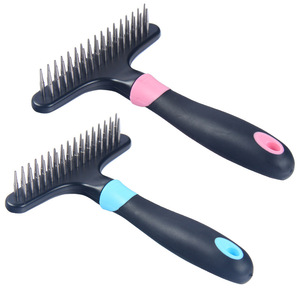 Nodo aperto cane bellezza pettine per capelli rastrello pettine per capelli in plastica per la cura degli animali domestici spazzole all'ingrosso <span class=keywords><strong>Dele</strong></span> nodo aperto - Product Image 1