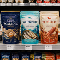 Sachet Doypack Personnalisé Vide pour Fruits de Mer, Produits Secs et Snacks, avec Logo Personnalisé, Impression Numérique, Qualité Alimentaire, Anti-Odeur, en Aluminium