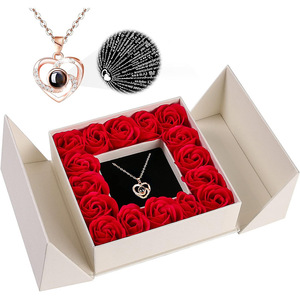 <span class=keywords><strong>Cadeau</strong></span> de Noël et de la Saint-Valentin, <span class=keywords><strong>collier</strong></span> de bijoux en gros, roses éternelles en savon, emballage <span class=keywords><strong>cadeau</strong></span> pour femmes et mamans - Product Image 1