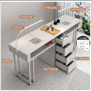 2026 Hot Selling Modern Style Nail <b>Salon</b> <b>Furniture</b> Manicure Table Nail <b>Salon</b> Nail Table with Dust Collectornail - Product Image 4