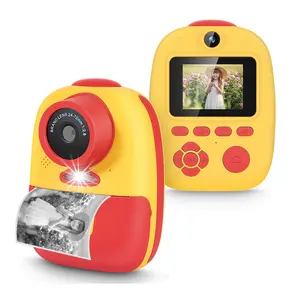 2021 새로운 26MP 1080P 듀얼 렌즈 인스턴트 인쇄 디지털 키즈 카메라 선물 열 인쇄 어린이 카메라 장난감